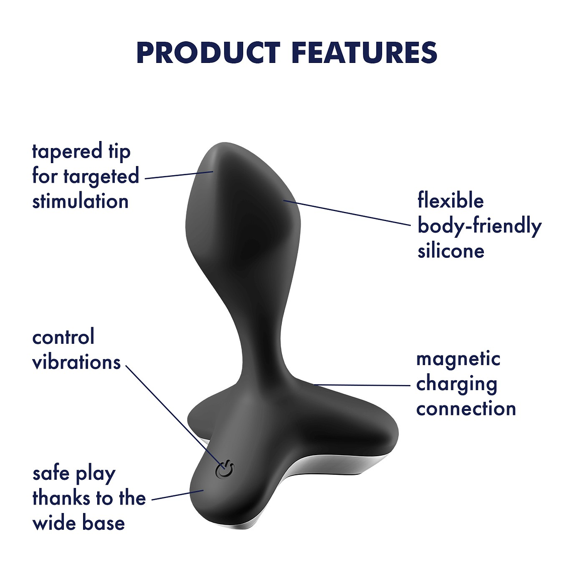 VIBRADOR ANAL GAME CHANGER SATISFYER PRETO 9