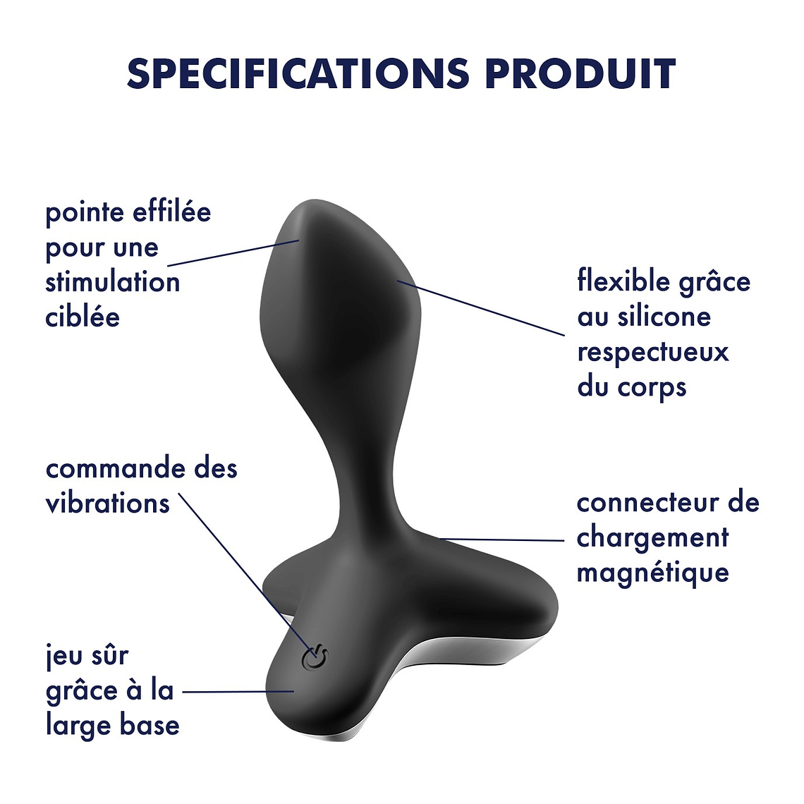 VIBRADOR ANAL GAME CHANGER SATISFYER PRETO 11