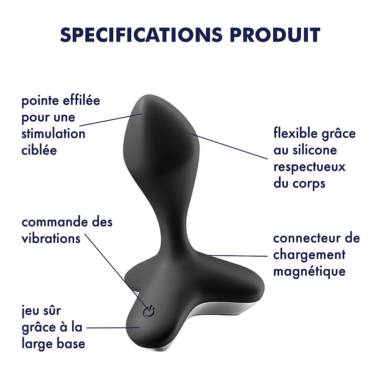 VIBRADOR ANAL GAME CHANGER SATISFYER PRETO 11