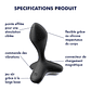 VIBRADOR ANAL GAME CHANGER SATISFYER PRETO - Thumbnail 11