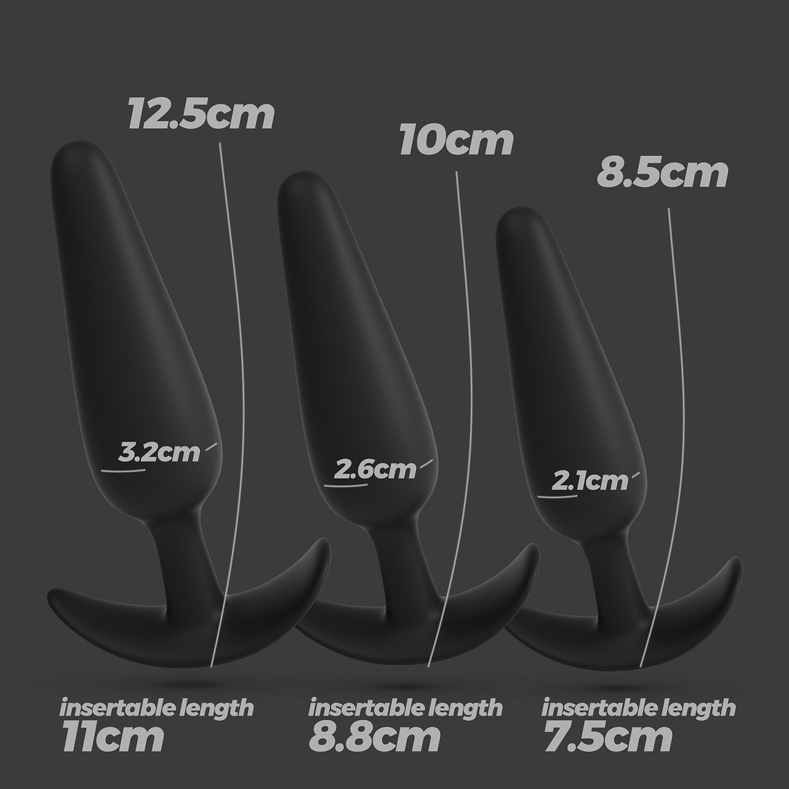 TIC TAC TOE CONJUNTO DE PLUGS ANAIS PARA TREINO CRUSHIOUS 10