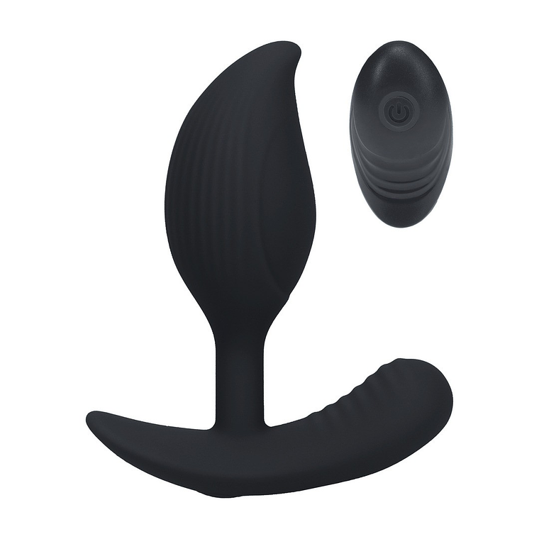 PLUG ANAL DE SILICONE LÍQUIDO COM VIBRAÇÃO E COMANDO REMOTO LEVELZ  1