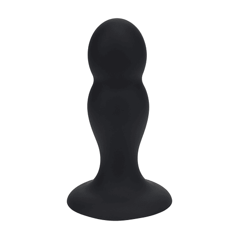 PLUG ANAL DE SILICONE LÍQUIDO DOBLE RATTER M PRETO LEVELZ