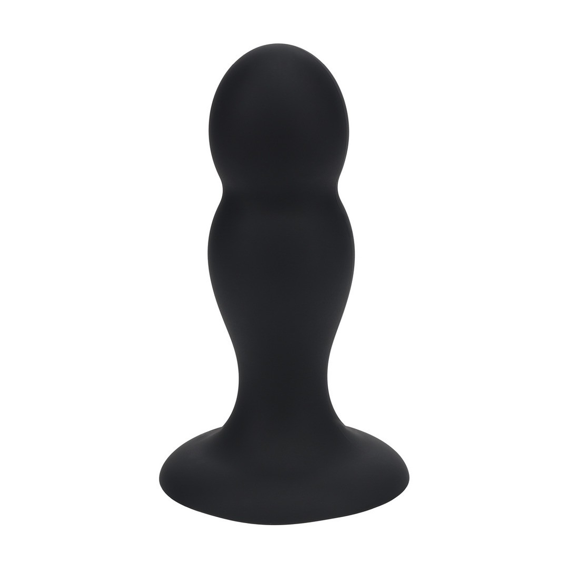 PLUG ANAL DE SILICONE LÍQUIDO DOBLE RATTER M PRETO LEVELZ 1
