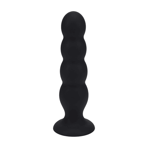 PLUG ANAL DE SILICONE LÍQUIDO QUAD RATTLE XL PRETO LEVELZ
