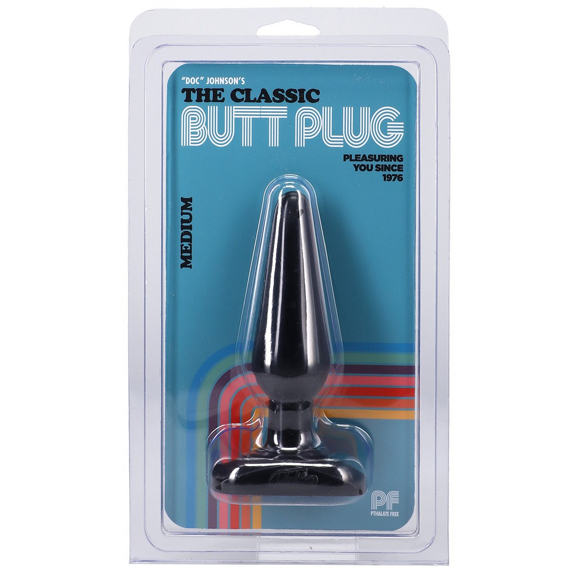 PLUG ANAL DOC JOHNSON CLASSIC BUTT PLUG PRETO MEDIUM 2