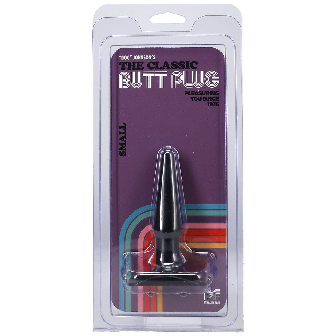 PLUG ANAL DOC JOHNSON CLASSIC BUTT PLUG PRETO SMALL 2