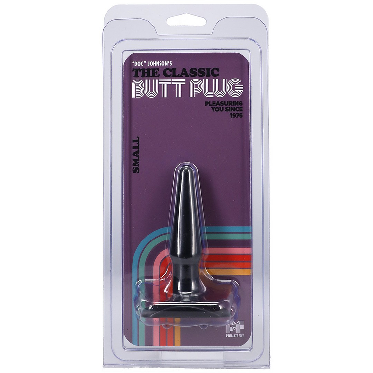 PLUG ANAL DOC JOHNSON CLASSIC BUTT PLUG PRETO SMALL 2