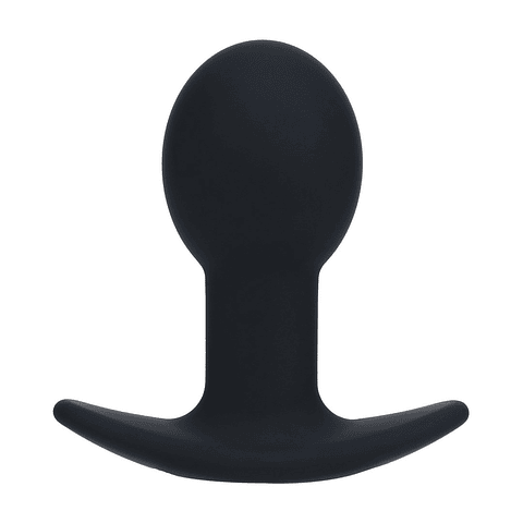 PLUG ANAL EM SILICONE COM VIBRAÇÃO SINGLE BULB PRETO LEVELZ