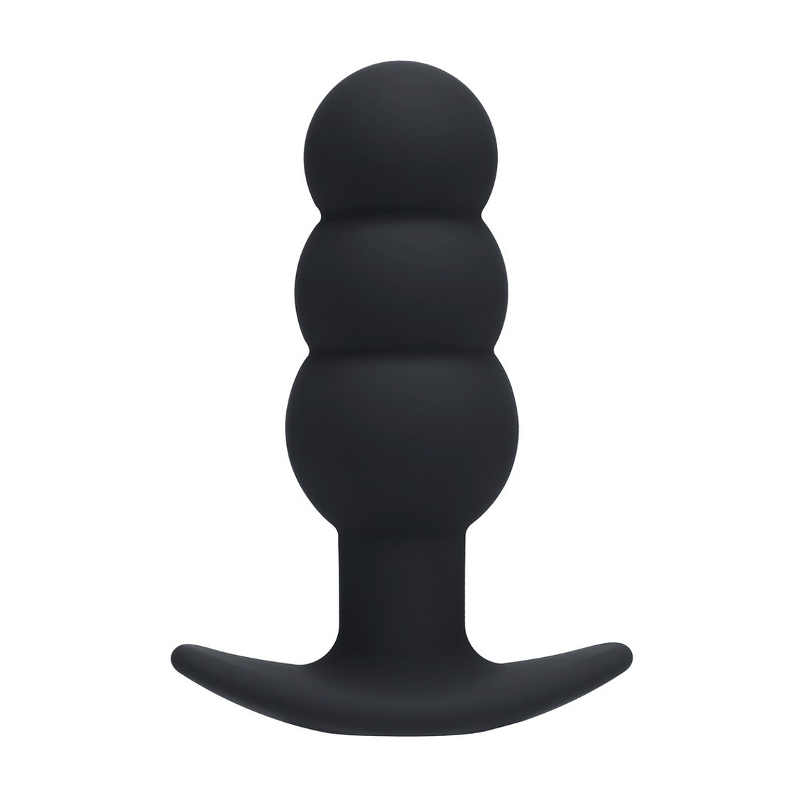 PLUG ANAL EM SILICONE COM VIBRAÇÃO TRI BULB PRETO LEVELZ 1