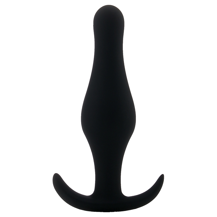 PLUG ANAL BUTT PLUG COM PEGA PRETO MÉDIO 1