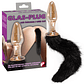 PLUG ANAL EM VIDRO COM CAUDA PRETA - thumbnail 2