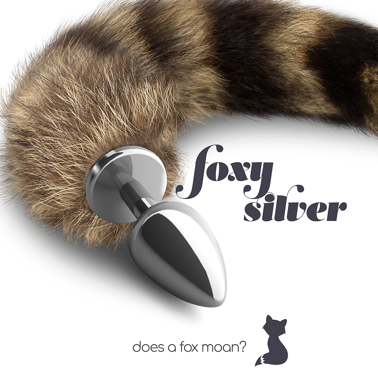PLUG ANAL COM CAUDA FOXY SILVER METAL CRUSHIOUS 6