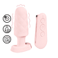 PLUG ANAL COM VIBRAÇÃO E COMANDO VELVET ROSA LOVELINE  - Thumbnail 1