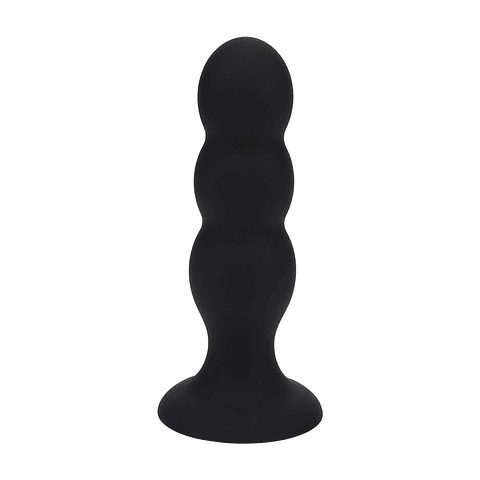 PLUG ANAL DE SILICONA LÍQUIDO TRI RATTLE L PRETO LEVELZ