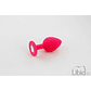 PLUG ANAL DE SILICONE COM JOIA ROSA CANDY LUST - Miniatura 2