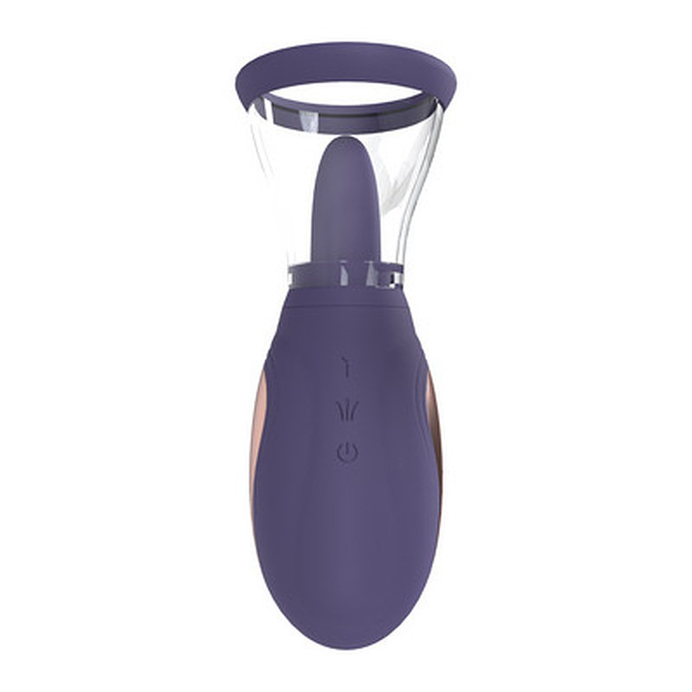 BOMBA RECARREGÁVEL PARA VULVA E SEIOS ENHANCE ROXO PUMPED 1