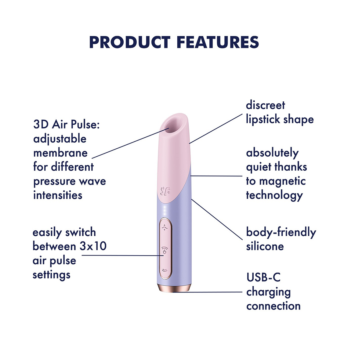 ESTIMULADOR BOLD KISS SATISFYER 5