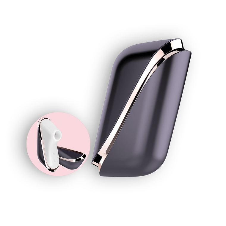 ESTIMULADOR DE CLITÓRIS PRO TRAVELER COM VIBRAÇÃO E CARREGADOR USB SATISFYER 1
