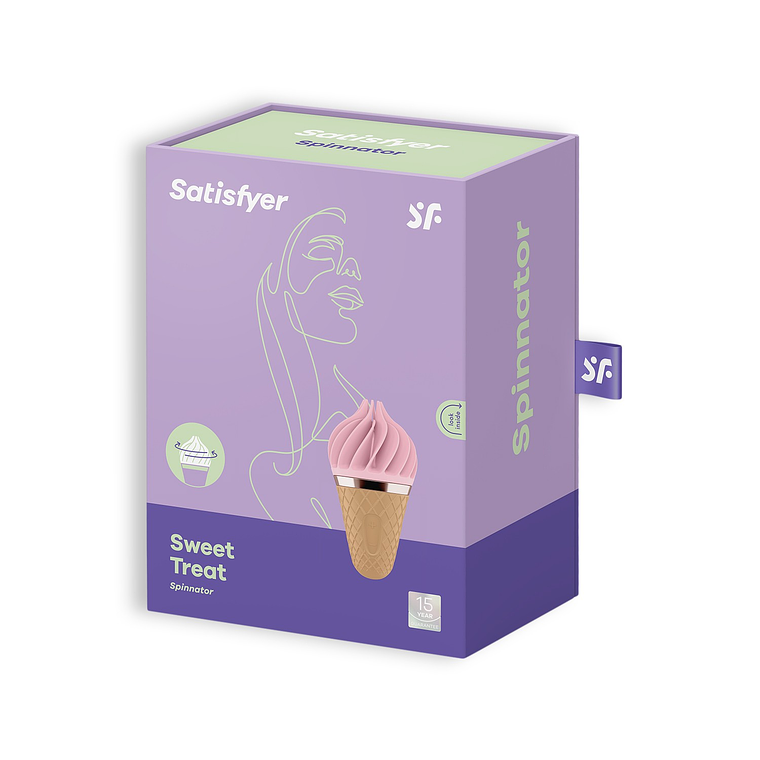 ESTIMULADOR DE CLITÓRIS LAYONS SWEET TREAT COM CARREGADOR USB SATISFYER LAYONS ROSA 4
