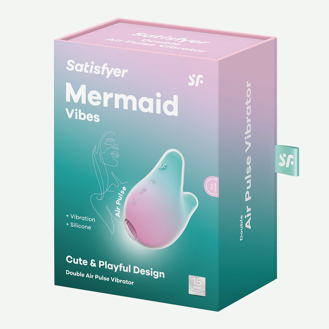 ESTIMULADOR MERMAID VIBES MENTA/ROSA SATISFYER 2