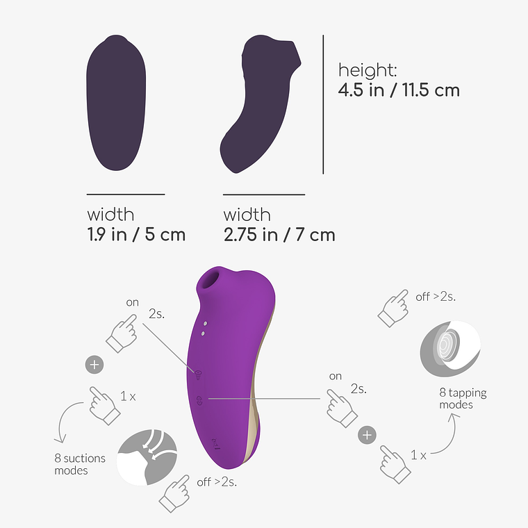 ESTIMULADOR DE CLITÓRIS SUPERNOVA CRUSHIOUS ROXO 10