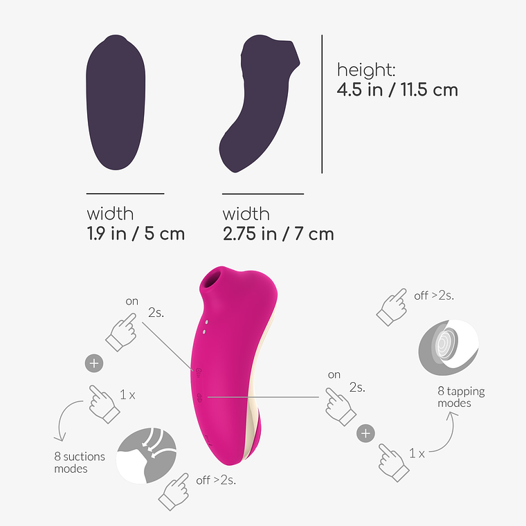 ESTIMULADOR DE CLITÓRIS SUPERNOVA CRUSHIOUS ROSA 10