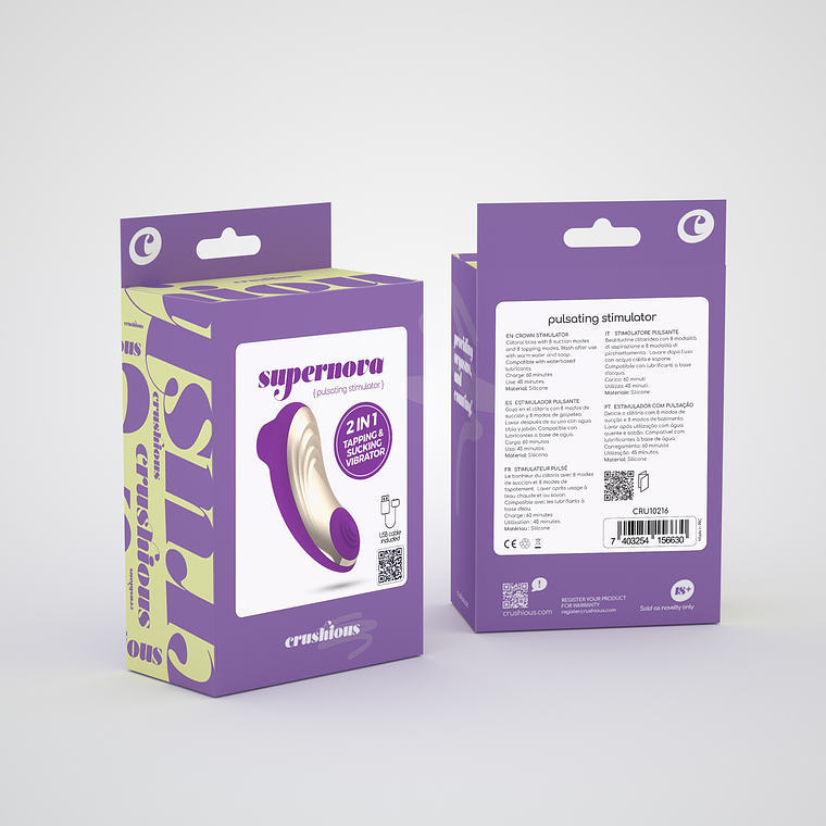 ESTIMULADOR DE CLITÓRIS SUPERNOVA CRUSHIOUS ROXO 11