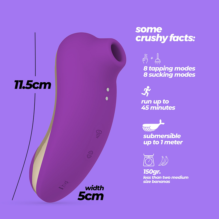 ESTIMULADOR DE CLITÓRIS SUPERNOVA CRUSHIOUS ROXO 13