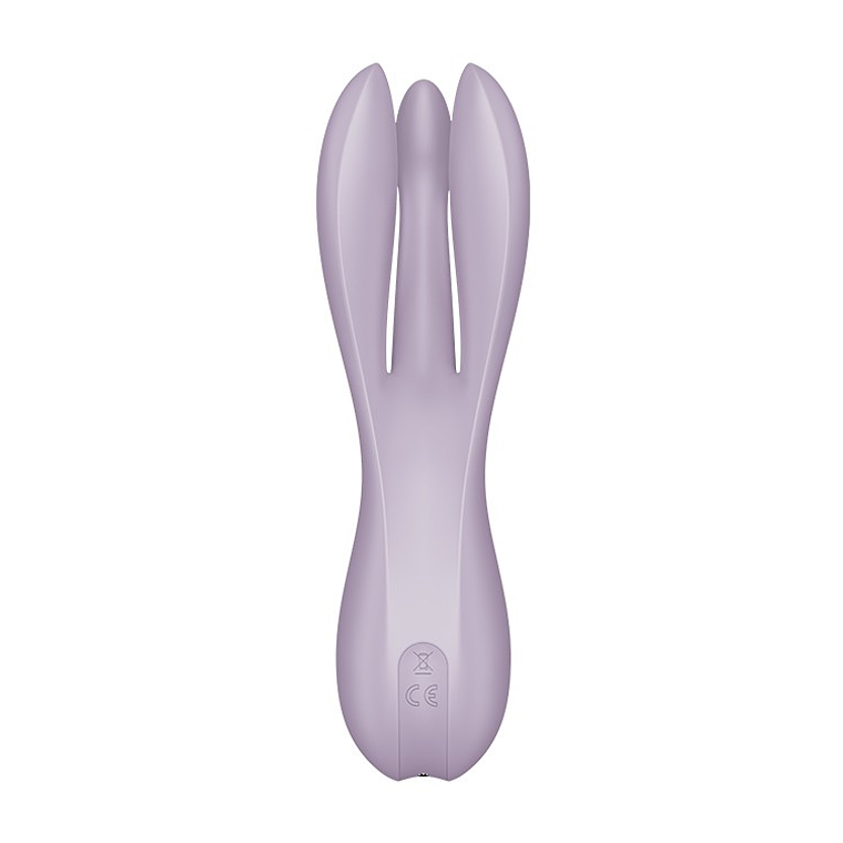 VIBRADOR THREESOME 2 LILÁS SATISFYER 5