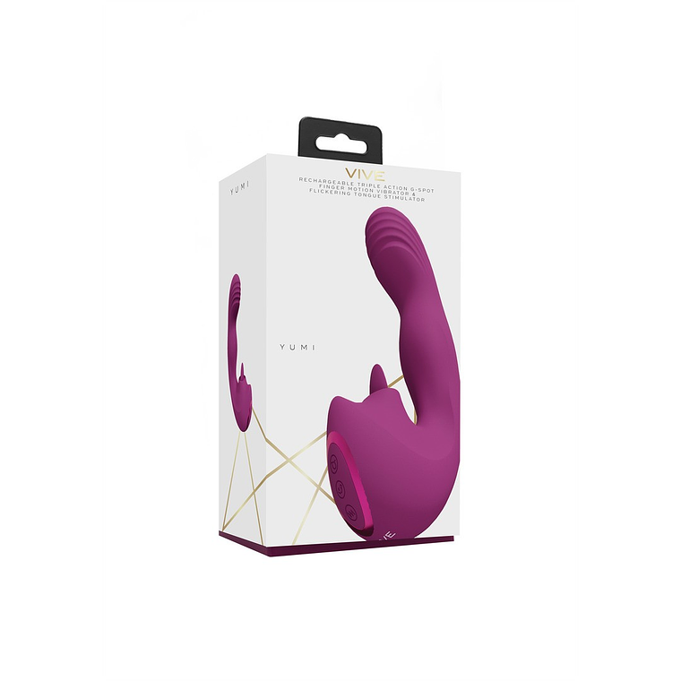 VIBRADOR YUMI FINGER MOTION AND FLICKERING TONGUE ROSA VIVE  2