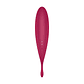 VIBRADOR TWIRLING PRO SATISFYER COM APLICAÇÃO CONNECT VERMELHO - Thumbnail 5