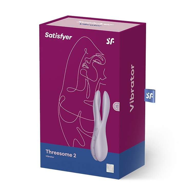 VIBRADOR THREESOME 2 LILÁS SATISFYER 10