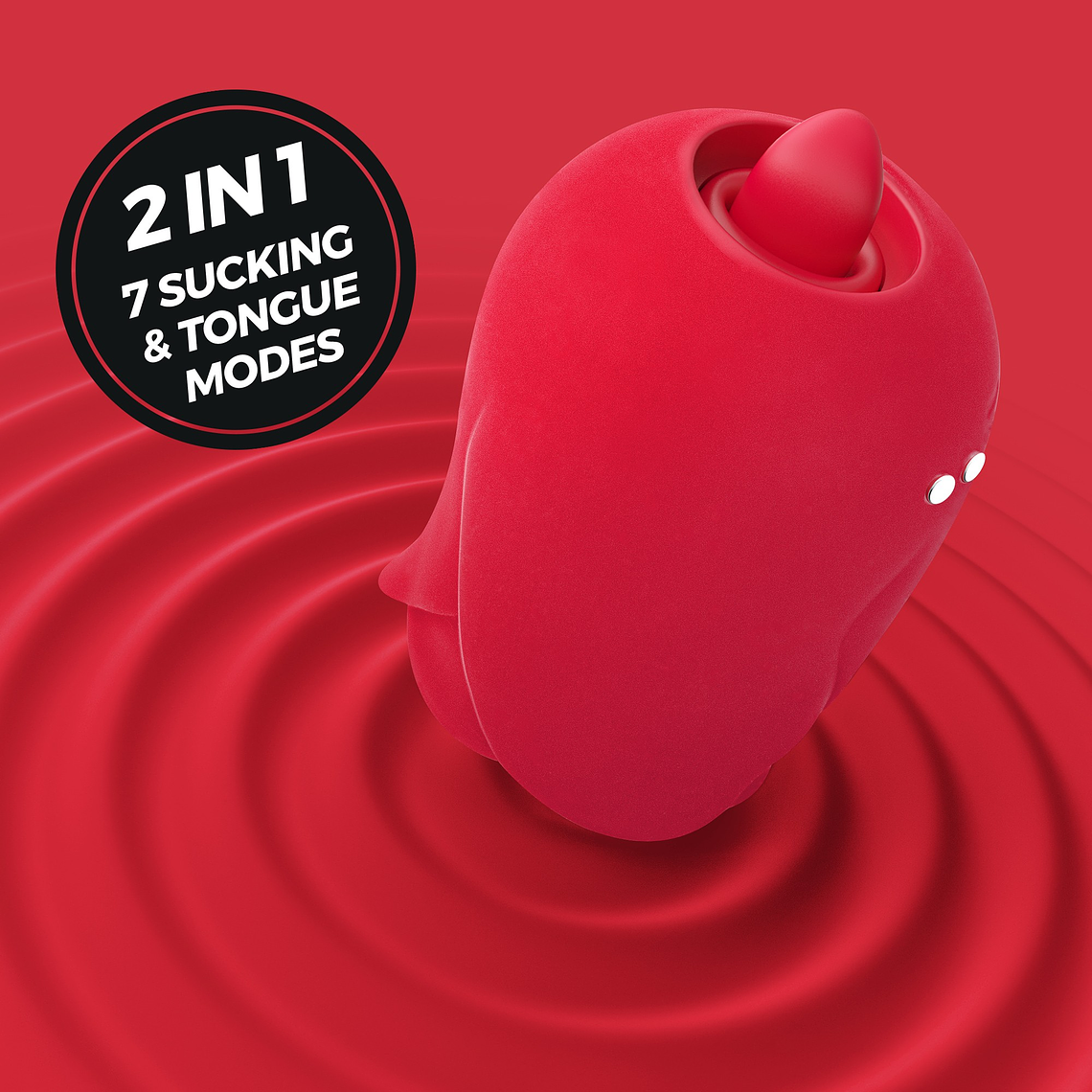 ROSITA ESTIMULADOR CLITORIANO COM LÍNGUA CRUSHIOUS 8