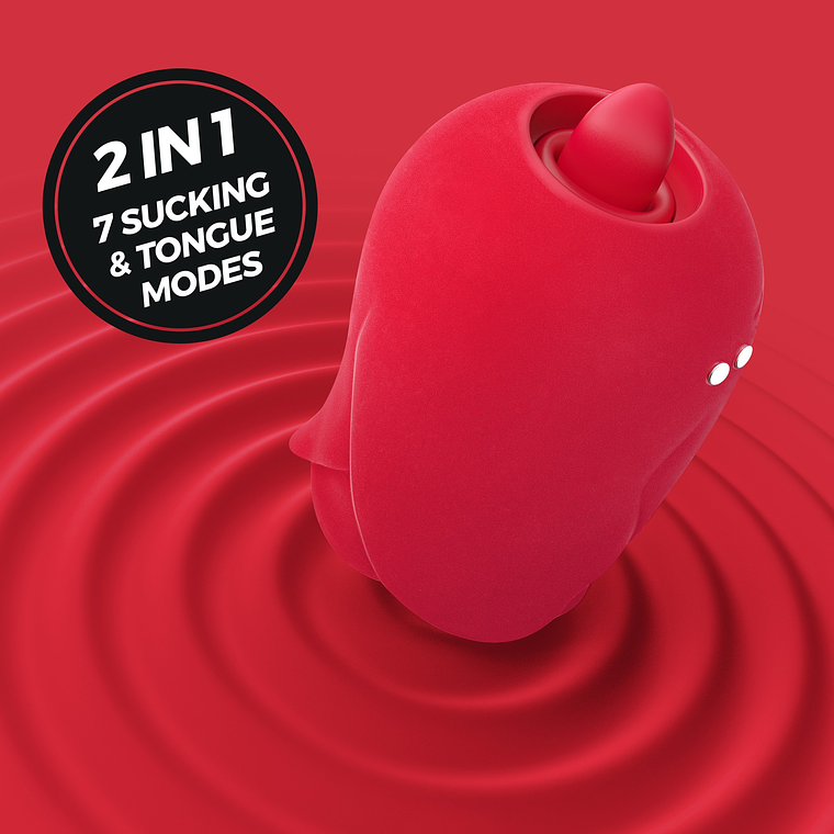 ROSITA ESTIMULADOR CLITORIANO COM LÍNGUA CRUSHIOUS 8