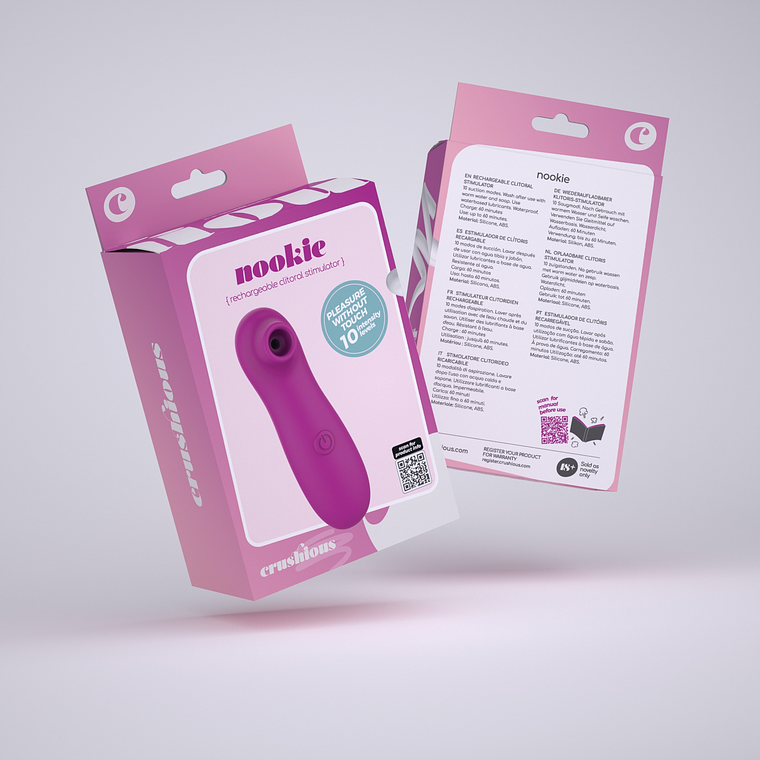 NOOKIE ESTIMULADOR CLITORIANO RECARREGÁVEL CRUSHIOUS 12