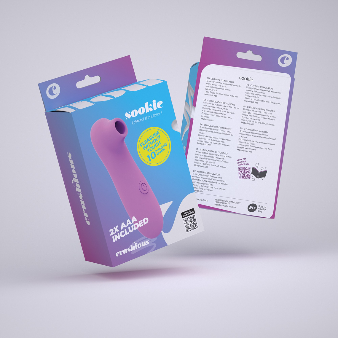 SOOKIE ESTIMULADOR CLITORIANO CRUSHIOUS 12