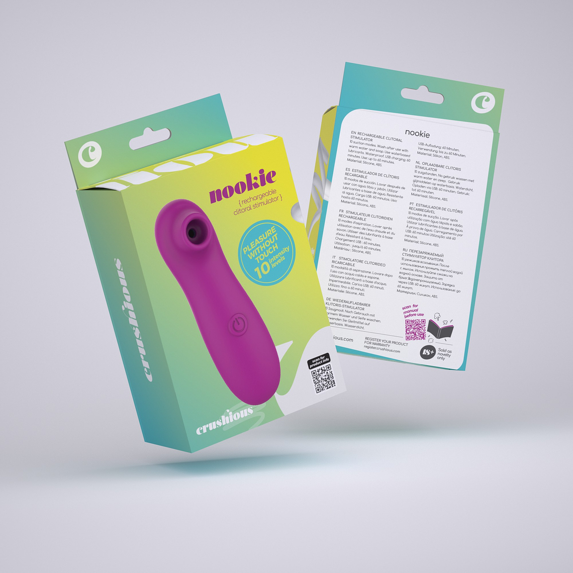 NOOKIE ESTIMULADOR CLITORIANO RECARREGÁVEL CRUSHIOUS 13