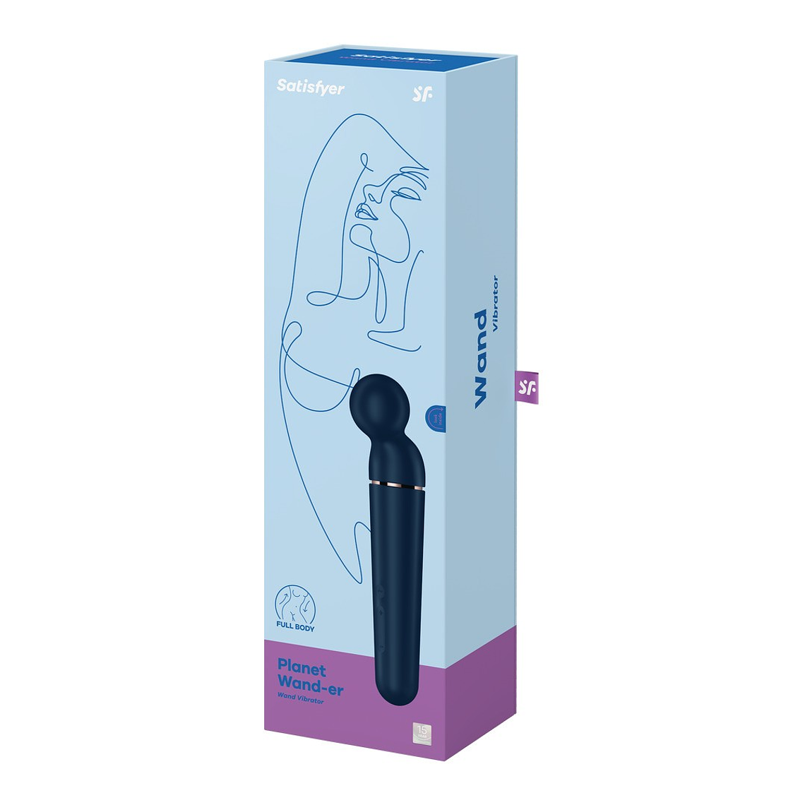 VARINHA PLANET WAND-ER AZUL/ROSE GOLD SATISFYER 3