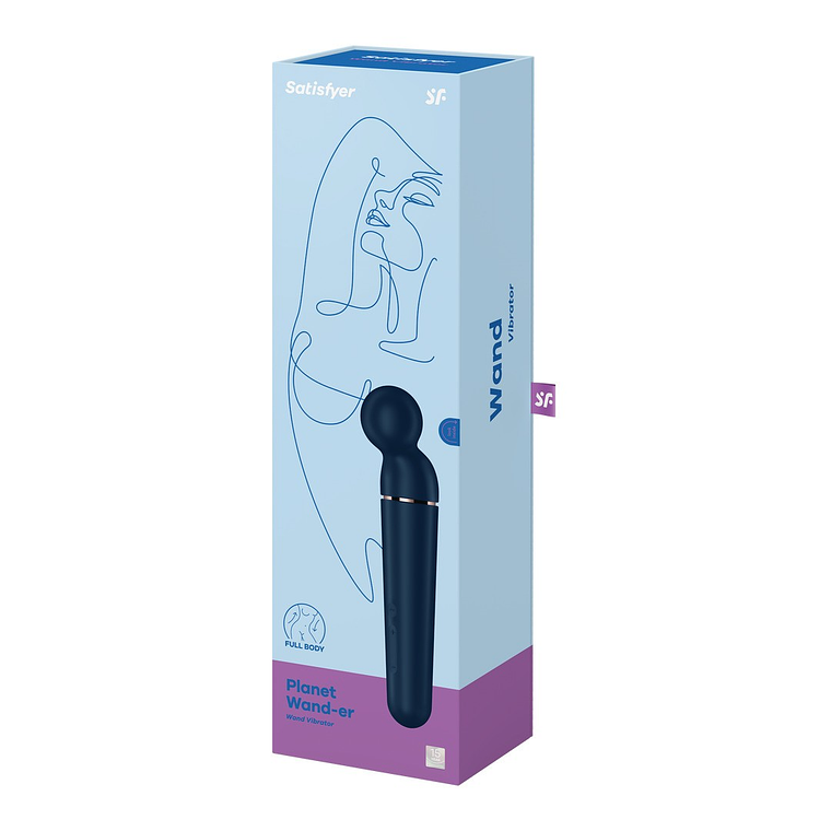 VARINHA PLANET WAND-ER AZUL/ROSE GOLD SATISFYER 3