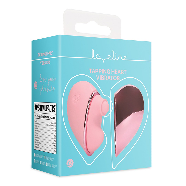 VIBRADOR CORAÇÃO DE BATIDA PINK ARABESQUE LOVELINE 2