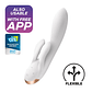 VIBRADOR DOUBLE FLEX COM APP SATISFYER BRANCO - thumbnail 1
