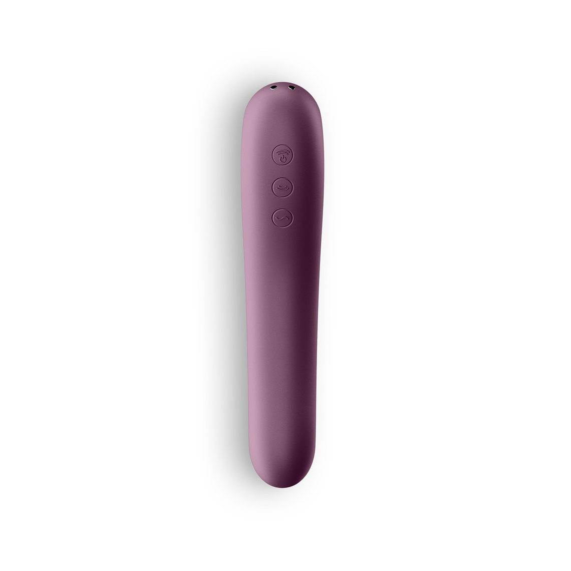 VIBRADOR DUAL KISS SATISFYER BORDEAUX 3