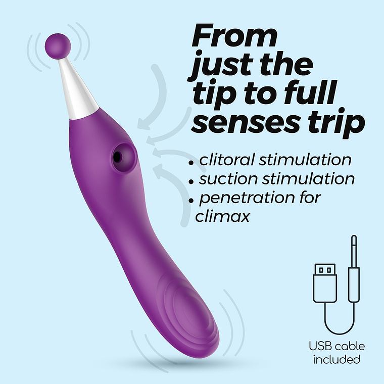 ESTIMULADOR RECARREGÁVEL TRINITY CRUSHIOUS 1