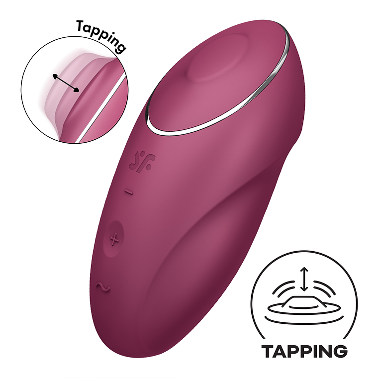ESTIMULADOR TAP & CLIMAX 1 VERMELHO SATISFYER 1