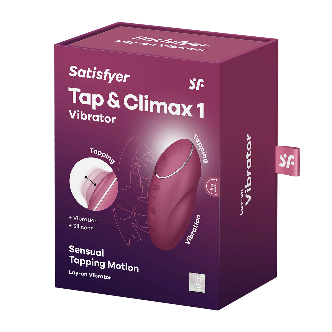 ESTIMULADOR TAP & CLIMAX 1 VERMELHO SATISFYER 2