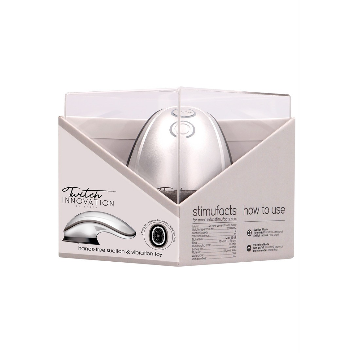 ESTIMULADOR TWITCH HANDSFREE PRETO/CINZA INNOVATION 2