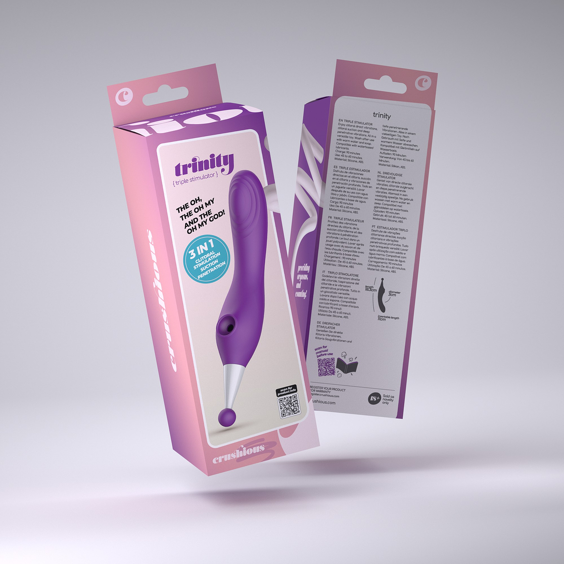 ESTIMULADOR RECARREGÁVEL TRINITY CRUSHIOUS 13