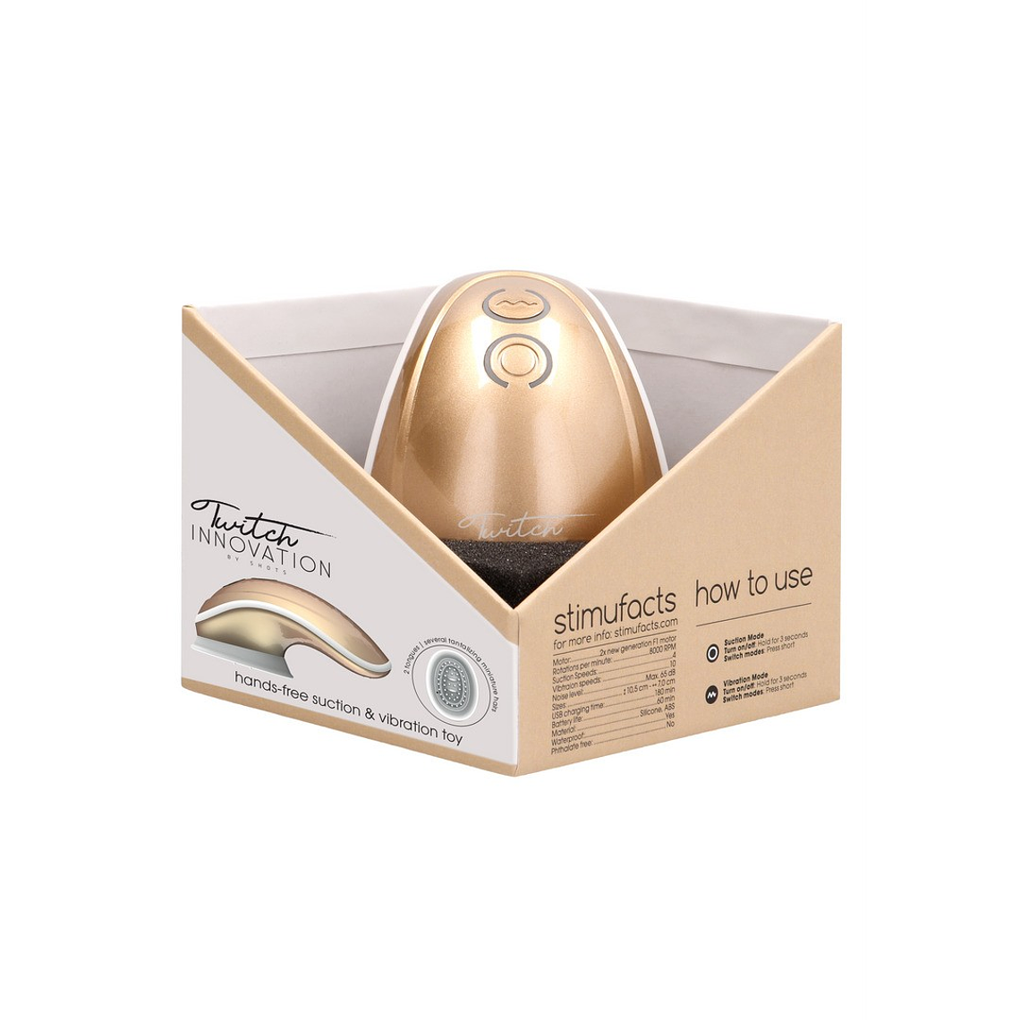 ESTIMULADOR TWITCH HANDSFREE DOURADO INNOVATION 4