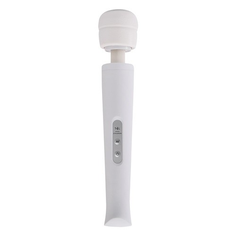 MASSAJADOR COM CARREGADOR USB CANDY PIE MAGIC WAND BRANCO 2